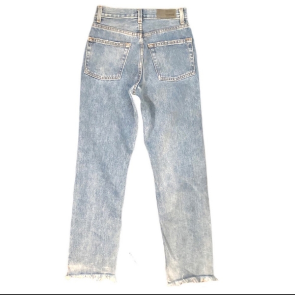 🆕 Carmar | Emelia Non-Stretch Button Fly Distressed Destroyed Jeans Size 23 - Picture 3 of 9